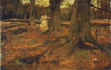 Haga click para ver la imagen ampliada 1882 femme en blanc dans le bois.jpg